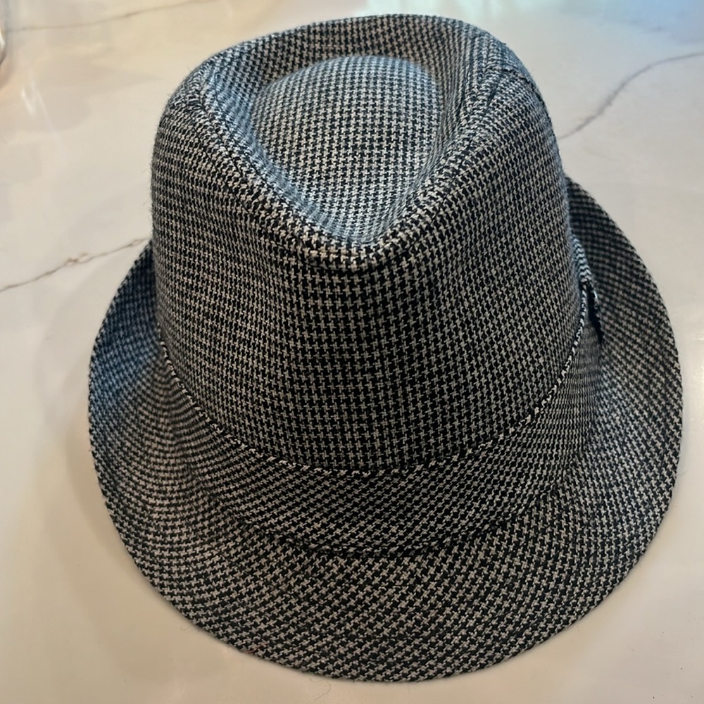 Men’s Van Heusen Fedora Black and Gray Tweed. Has headband. Like new. ML-MG - Picture 4 of 11
